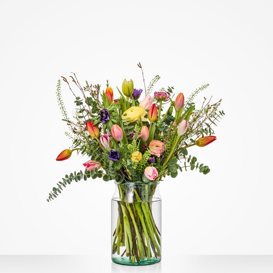boeket kleurrijke tulp kleurrijke tulp