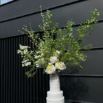 zijden boeket wit groot