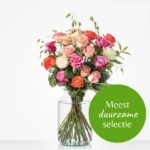 Boeket - Groen Gekeurd rozen