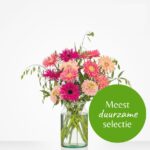 Boeket - Groen Gekeurd gerbera